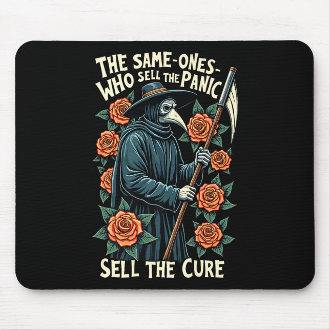 Plague Doctor The Same One Who Sells The Panic Sel Mouse Mat (Front)