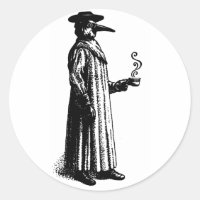 Plague Doctor with a Hot Cuppa