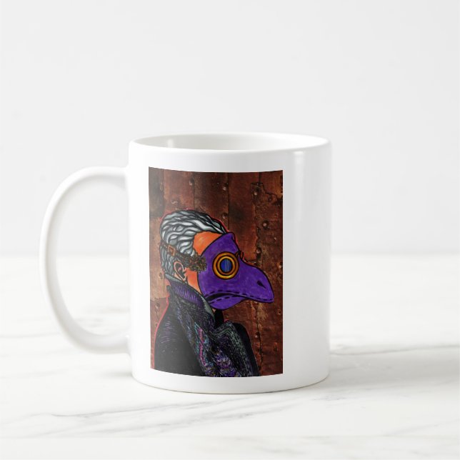 Plague Doctor Zendula Coffee Mug (Left)