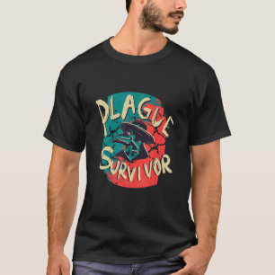 Plague Survivor   Plague Doctor Mediaeval Creepy T-Shirt