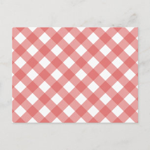 Plaid 1 Cayenne Postcard