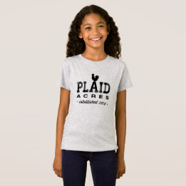 Plaid Acres - kids tee