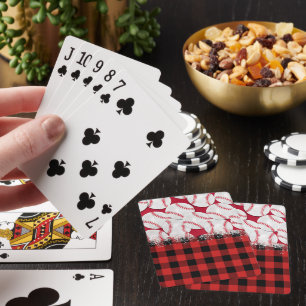 Plaid and Baseball Playing Cards