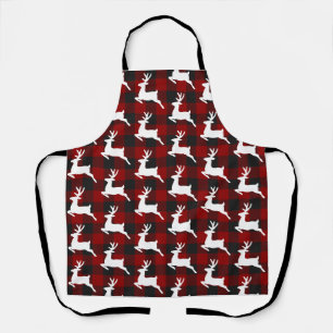 Plaid and deer apron