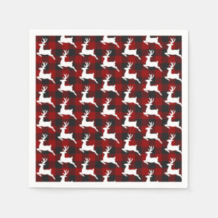 Plaid and deer  napkin