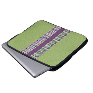 Plaid and Tile Patterned Electronics Bag