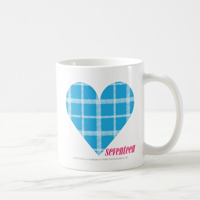 Plaid Aqua 2 Coffee Mug (Right)