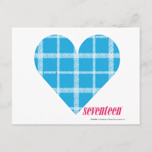 Plaid Aqua 2 Postcard