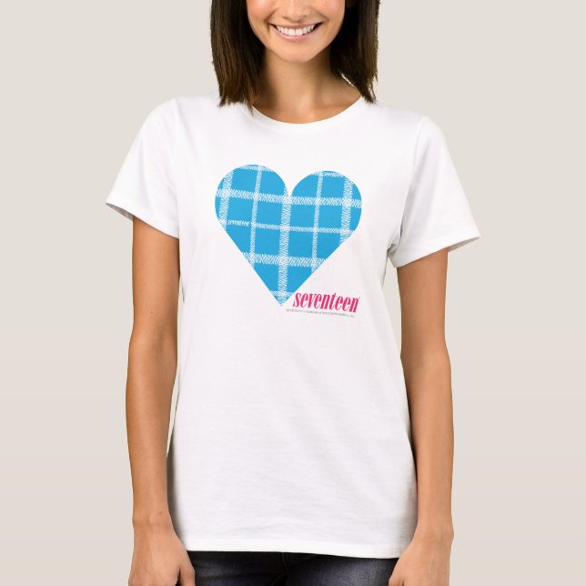 Plaid Aqua 2 T-Shirt (Front)