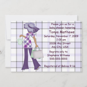 Plaid Baby Shower Invitation (AA)