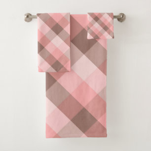 Plaid Bath Towel Set