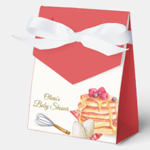Plaid Berry Pancake Egg Whisk Brunch Baby Shower Favour Box
