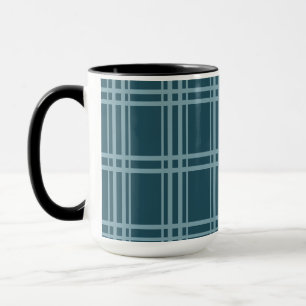 Plaid Blue Mug