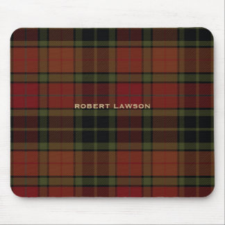 Plaid Browns Mouse Mat