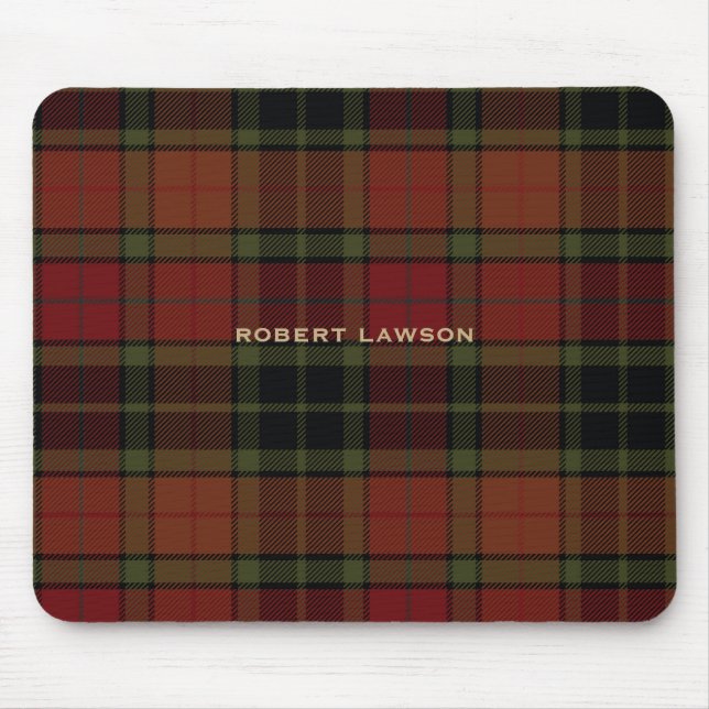Plaid Browns Mouse Mat (Front)