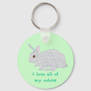 Plaid Bunny, I love all of my colours, keychains