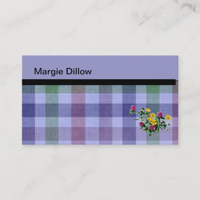 Plaid Business Cards (Front)