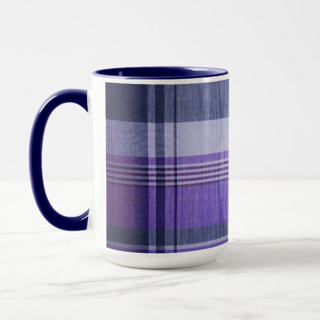Plaid Ceramic Mug (Left)