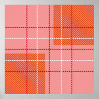 Plaid Checkered Fabric Pattern in pink,  pale oran