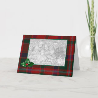 Plaid Chrismtas Photo Greeting Card