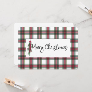 Plaid Christmas Card