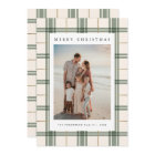 Plaid Christmas Card with Photo
