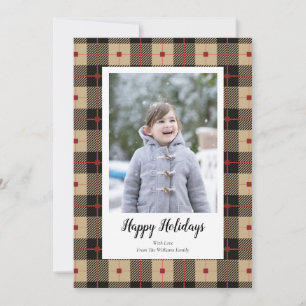 Plaid Christmas Photo Cards