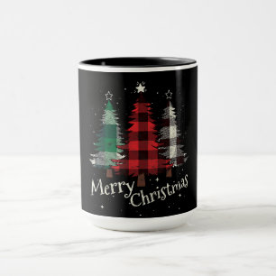 Plaid Christmas Trees Mug