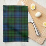 Plaid Clan Campbell Military Blue Green Tartan Tea Towel<br><div class="desc">Up your kitchen accessories game with this plaid Clan Campbell Military tartan green blue black check kitchen towel. It makes a great housewarming gift or just treat yourself. Match it with your new interior decor this season or combine this with our matching tote bag, floor mat, face mask, or throw...</div>