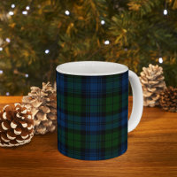 Plaid Clan Campbell Military Tartan Black Green