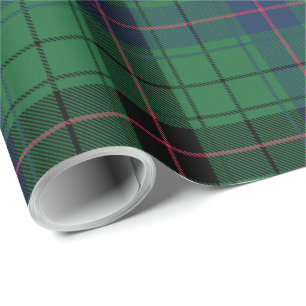 Plaid Clan Davidson Classic Rustic Tartan Wrapping Paper