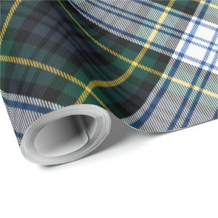 Plaid Clan Gordon Rustic Holiday Rustic Tartan Wrapping Paper
