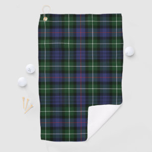 Plaid Clan MacKenzie Green Purple Check Tartan Golf Towel