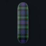 Plaid Clan MacKenzie Purple Green Check Tartan Skateboard<br><div class="desc">Add a classic and traditional touch with this plaid Clan MacKenzie tartan green purple black check skateboard. Makes a great gift or as a treat to yourself. Match it with your latest decor this season. Contact the designer anytime if you'd like this design modified or added to a different product....</div>