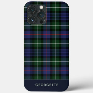 Plaid Clan MacKenzie Purple Tartan Personalised iPhone 13 Pro Max Case