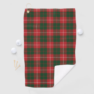 Plaid Clan MacKinnon Red Green Check Tartan Golf Towel
