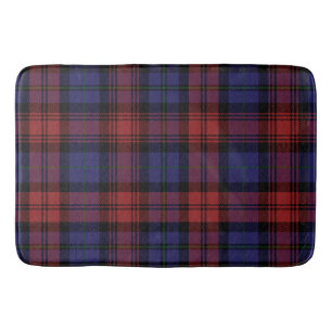 Plaid Clan MacLachlan Purple Red Check Tartan Bath Mat