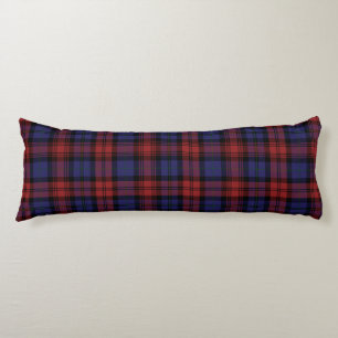 Plaid Clan MacLachlan Purple Red Check Tartan Body Cushion