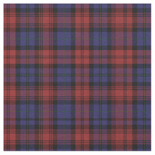 Plaid Clan MacLachlan Tartan Purple Black Check Fabric