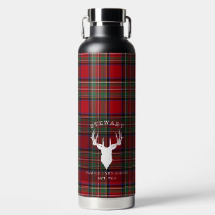 Plaid Clan Stewart Family Lake House Tartan Water Bottle