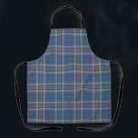 Plaid Clan Thompson Grey Blue Check Tartan Apron<br><div class="desc">Add a classic and traditional touch to your accessories with this plaid Clan Thompson tartan grey blue check apron. Makes a great gift or as a treat. Match it with your latest indoor decor while maintaining a great family tradition. Combine your new apron with our matching tartan kitchen towel or...</div>