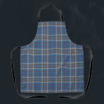 Plaid Clan Thompson Grey Blue Check Tartan Apron<br><div class="desc">Add a classic and traditional touch to your accessories with this plaid Clan Thompson tartan grey blue check apron. Makes a great gift or as a treat. Match it with your latest indoor decor while maintaining a great family tradition. Combine your new apron with our matching tartan kitchen towel or...</div>