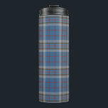 Plaid Clan Thompson Tartan Blue Grey Check Coffee  Thermal Tumbler<br><div class="desc">Featuring the popular traditional clan Thompson Scottish plaid pattern. This classic elegant plaid pattern makes this thermal tumbler an appreciated gift to every true coffee or tea lover on any special occasion or treat yourself</div>