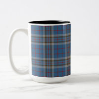 Plaid Clan Thompson Tartan Blue Grey Check