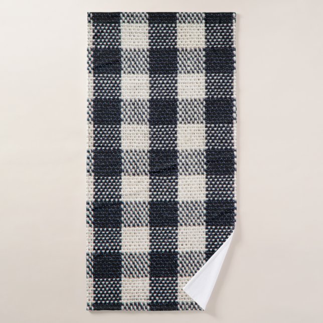 Plaid cotton fabric texture background. bath towel (Bath Towel)