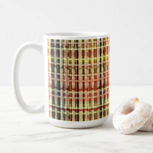 Plaid Country Plaid Peach Design Coffee Mug