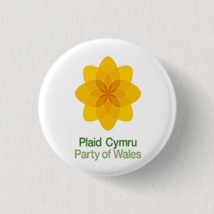 Plaid Cymru Party of Wales 3 Cm Round Badge