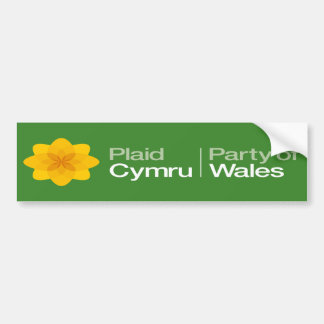 Plaid Cymru Party of Wales Bumper Sticker
