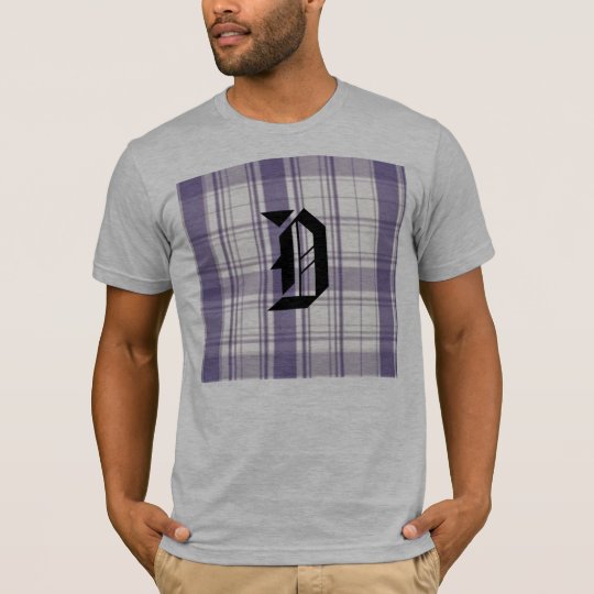 plaid, D ENGLISH PURPLE T-Shirt