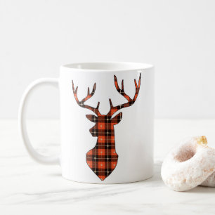 Plaid Deer Coffee Mug